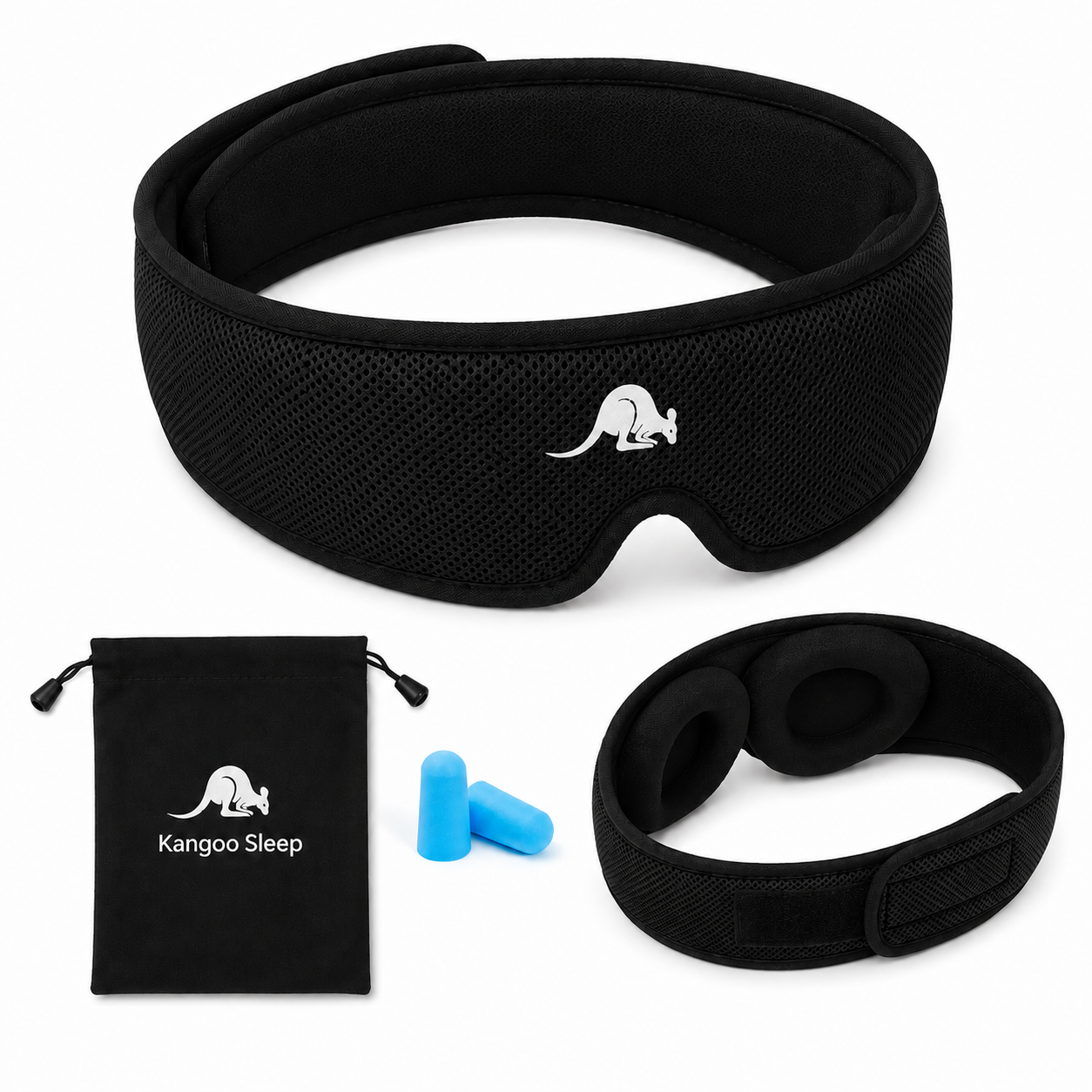ANTIFAZ PARA DORMIR 3D GRIS CLARO O NEGRO
